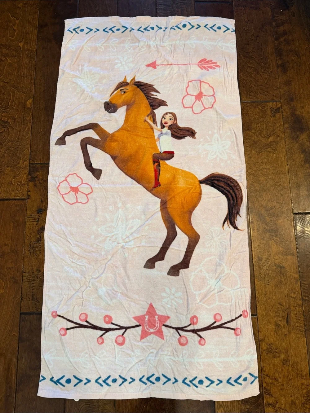 Dreamworks Spirit Horse Print Beach/Bath Towel
